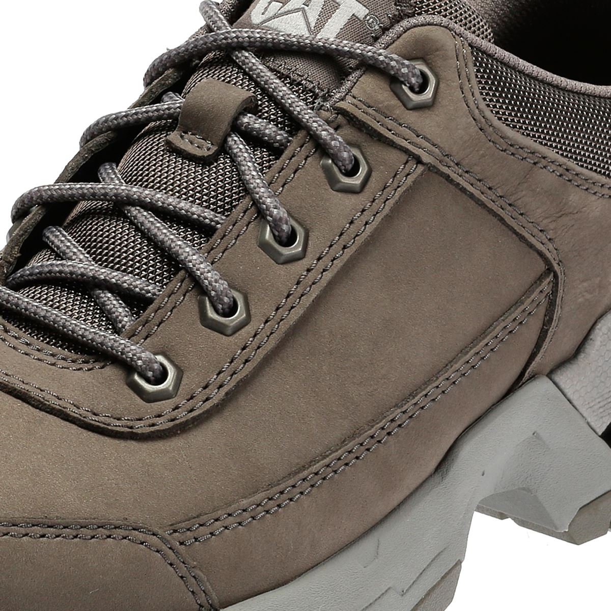 Caterpillar Surge Hiker Lo Waxy Nubuck Herren Graue Schnürschuhe