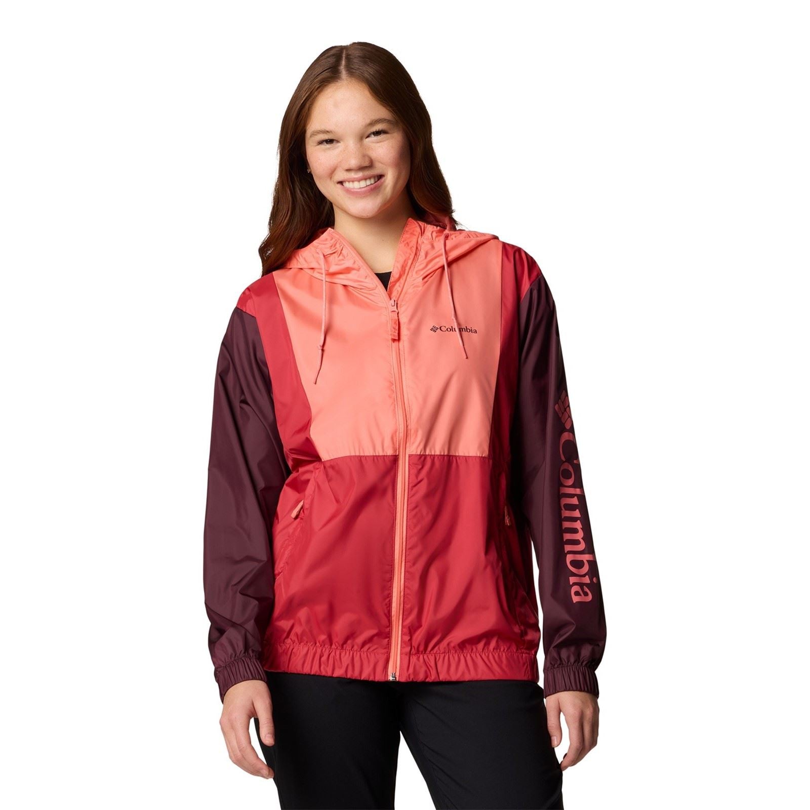 Columbia Lily Basin II Jacket Damen Rote Regenjacke