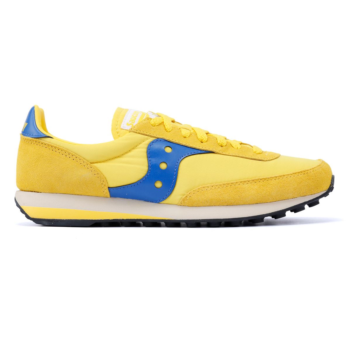 Saucony Trainer 80 Gelbe Wildleder Sneakers