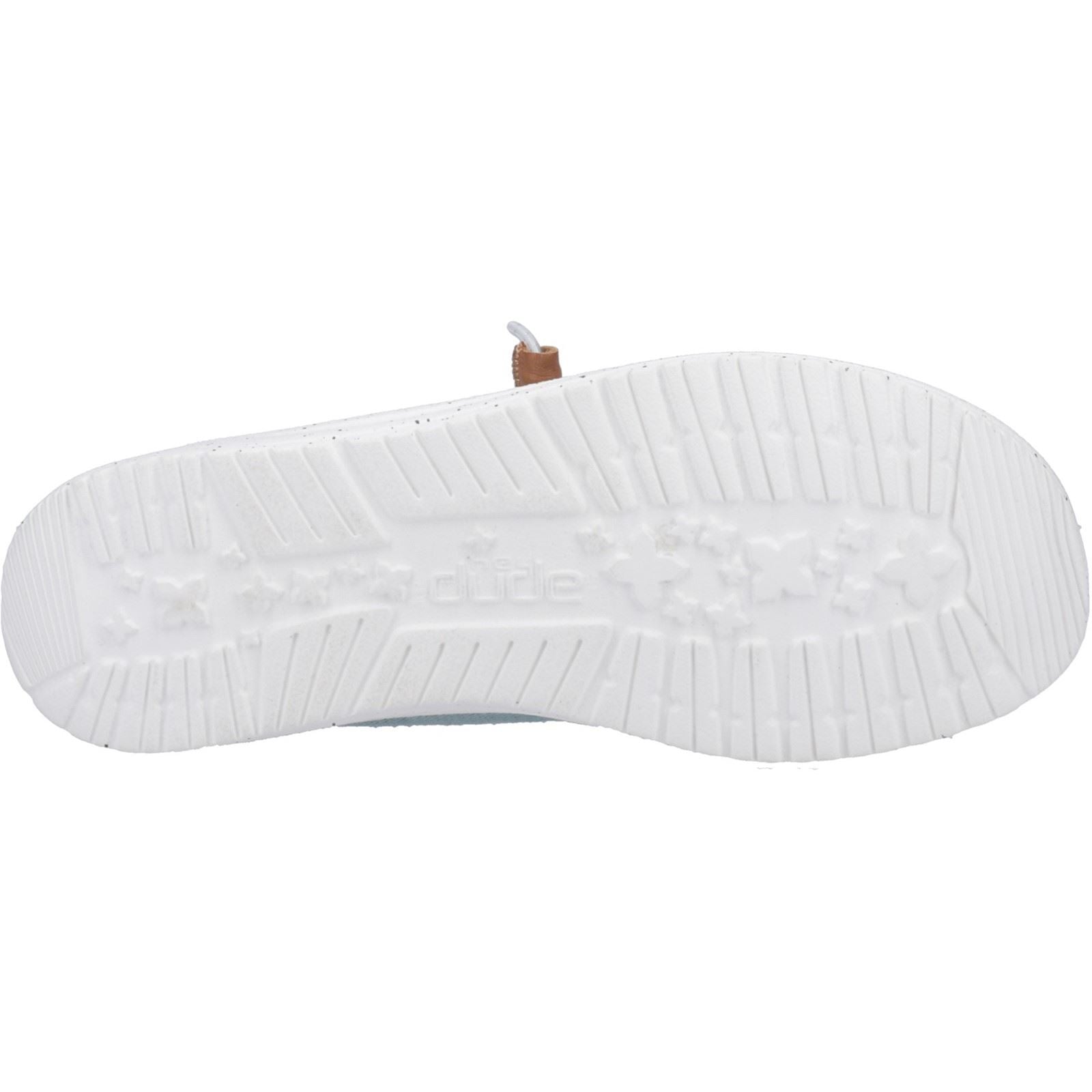 HEYDUDE Wendy Heathered Slub Tropical Damenblaue Mokassins