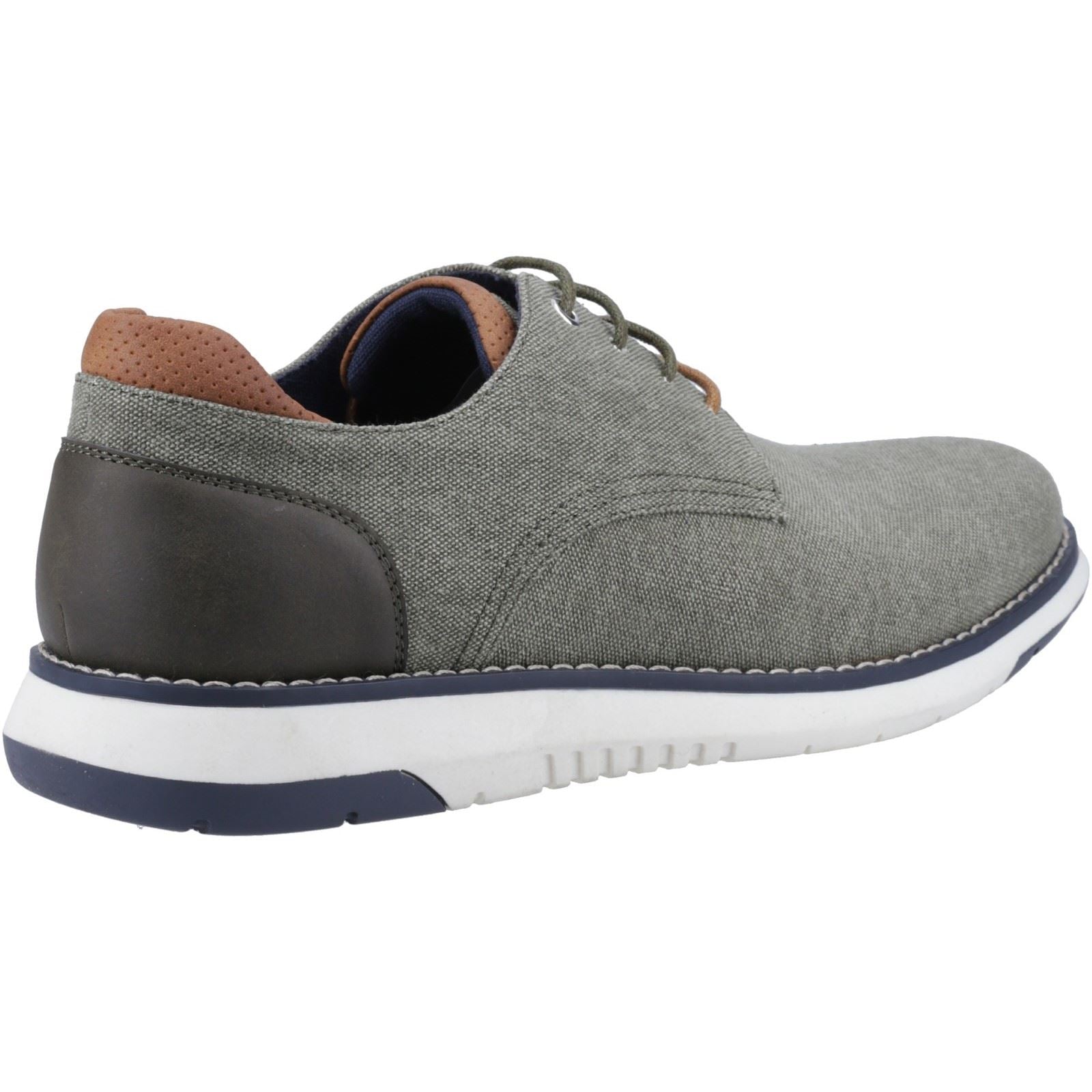 Hush Puppies Bruce Canvas Herren Schnürschuhe In Khaki