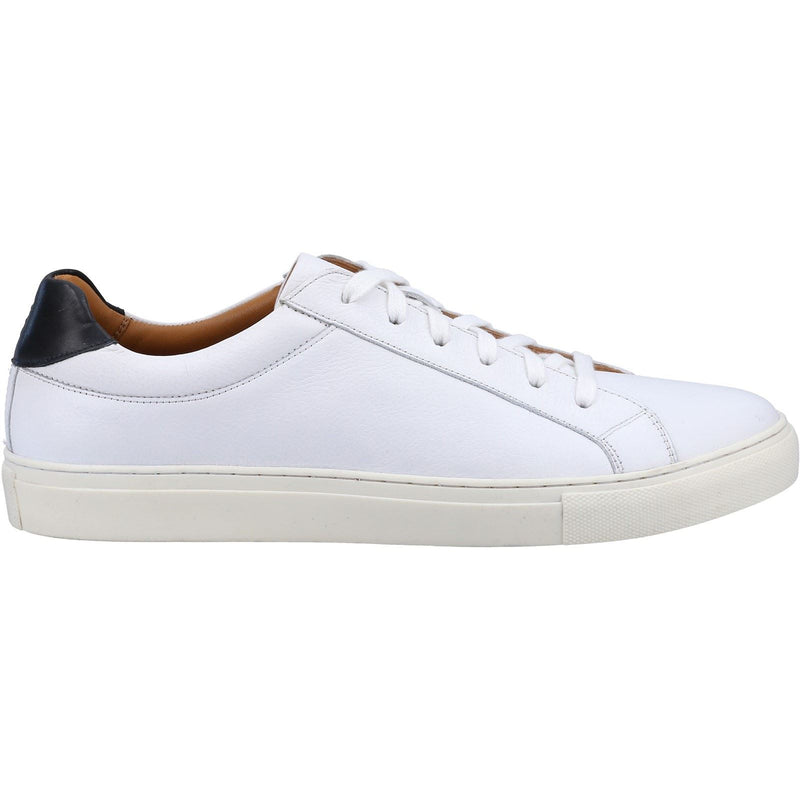 Hush Puppies Colton Weiße Ledersneaker Für Herren
