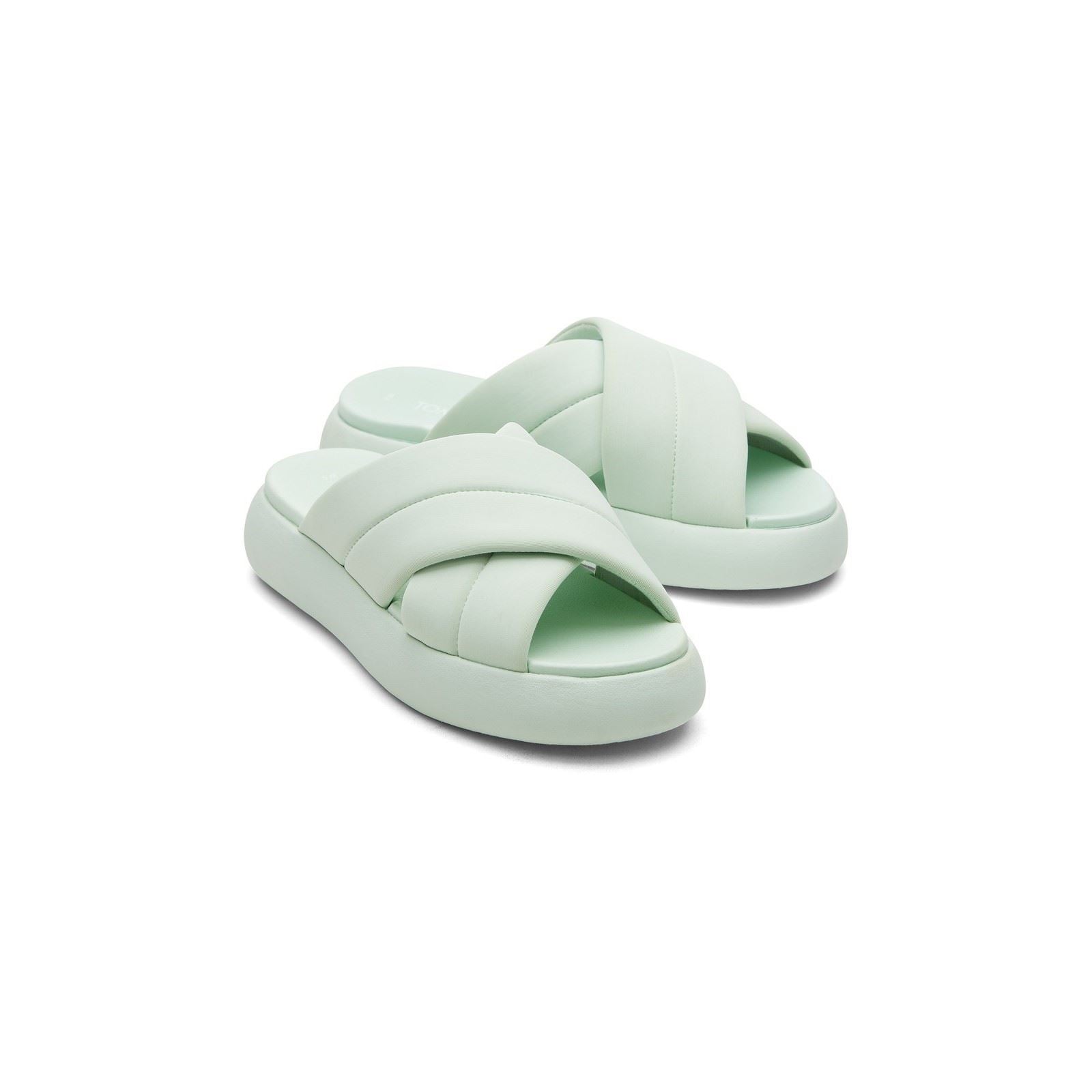 TOMS Mallow Crossover Polyester Mischung Damen Mint Rutschen