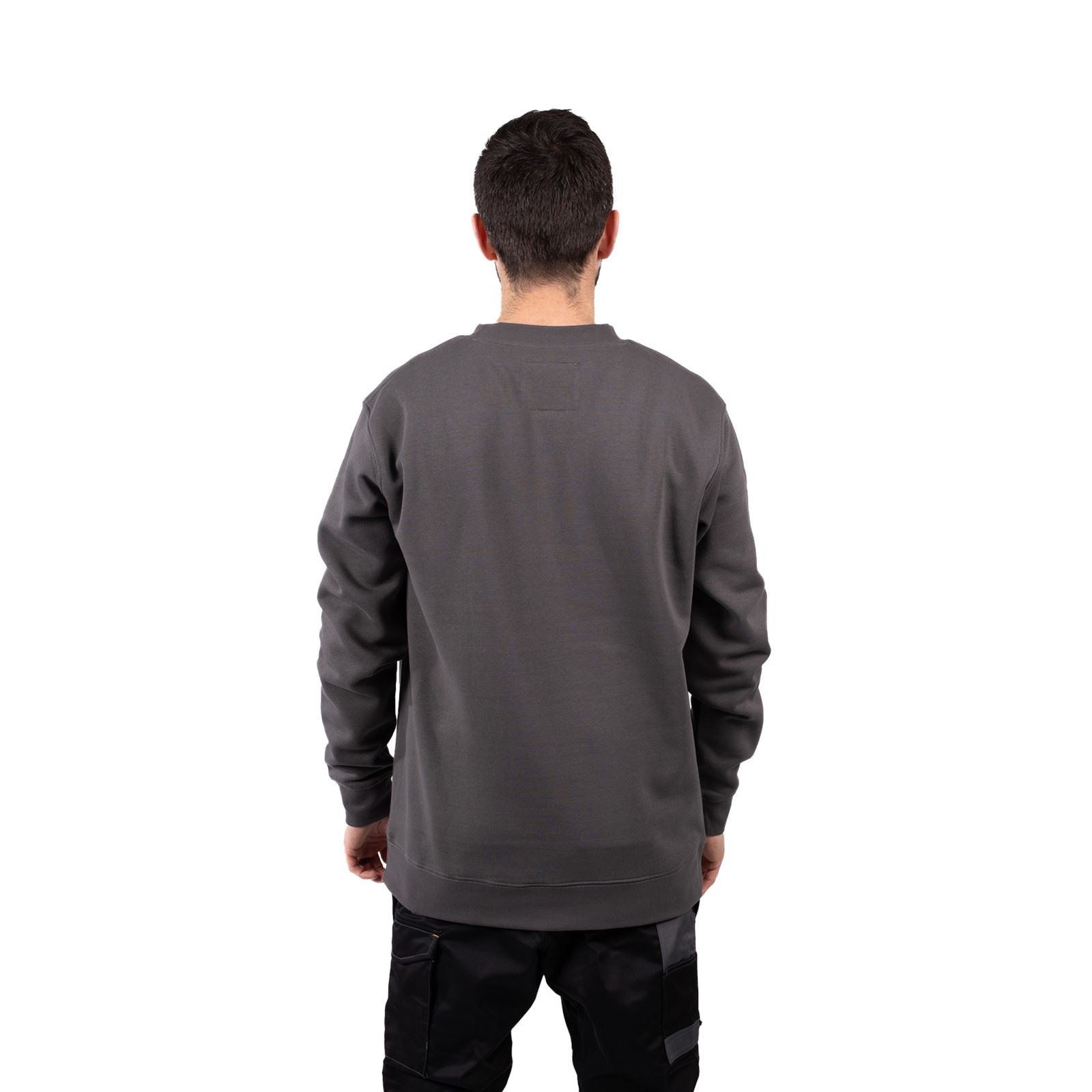 Caterpillar Midweight Crewneck Baumwoll Herren Grauer Pullover