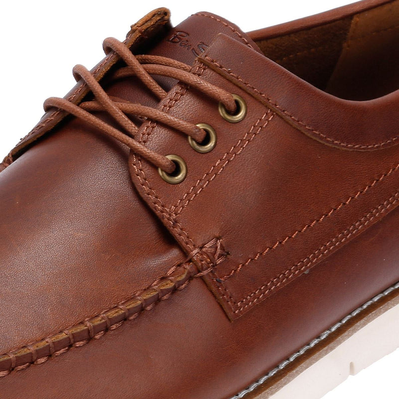 Ben Sherman Soho Herren Wildleder Schnürschuhe In Braun