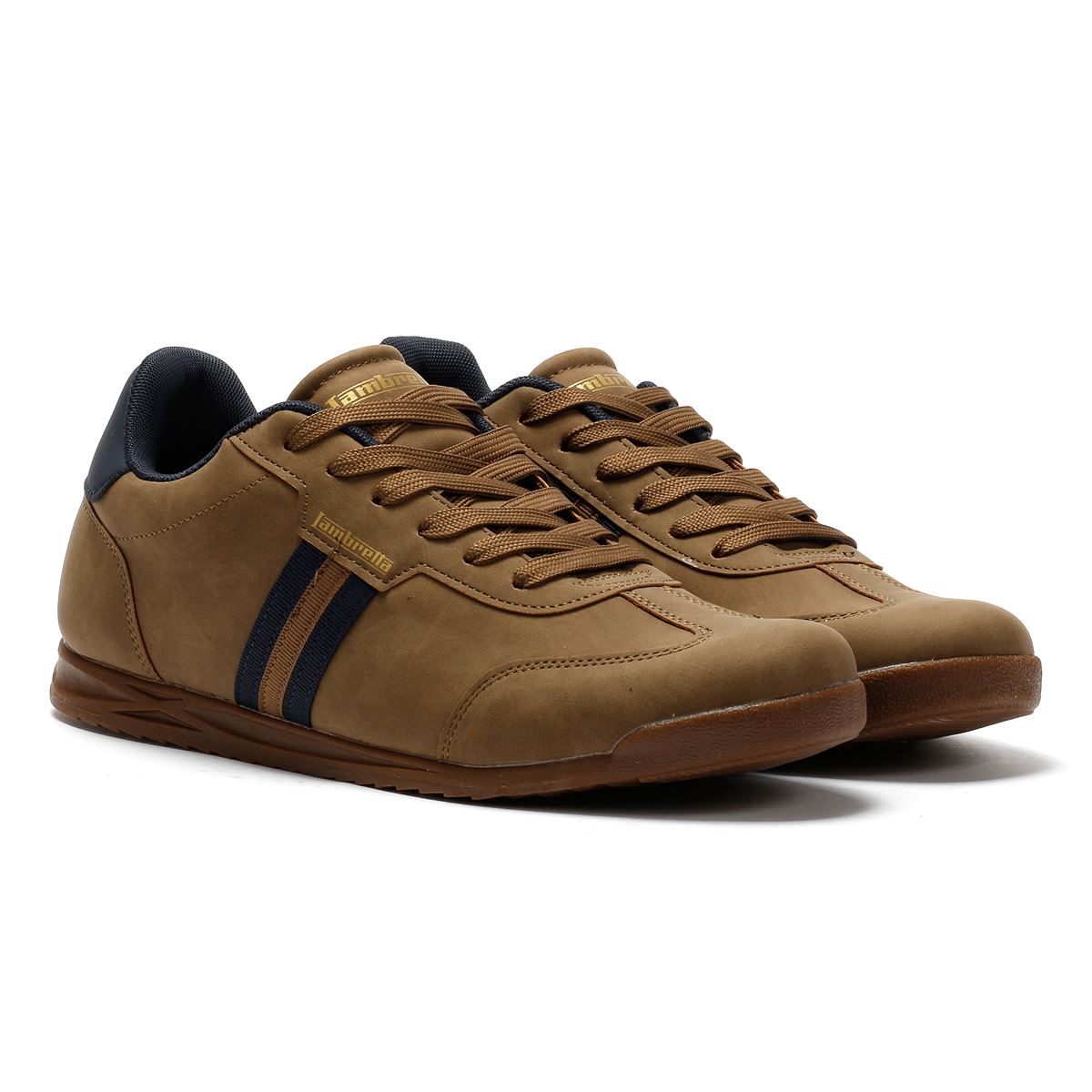 Lambretta Tackle Herren Braune Sneakers