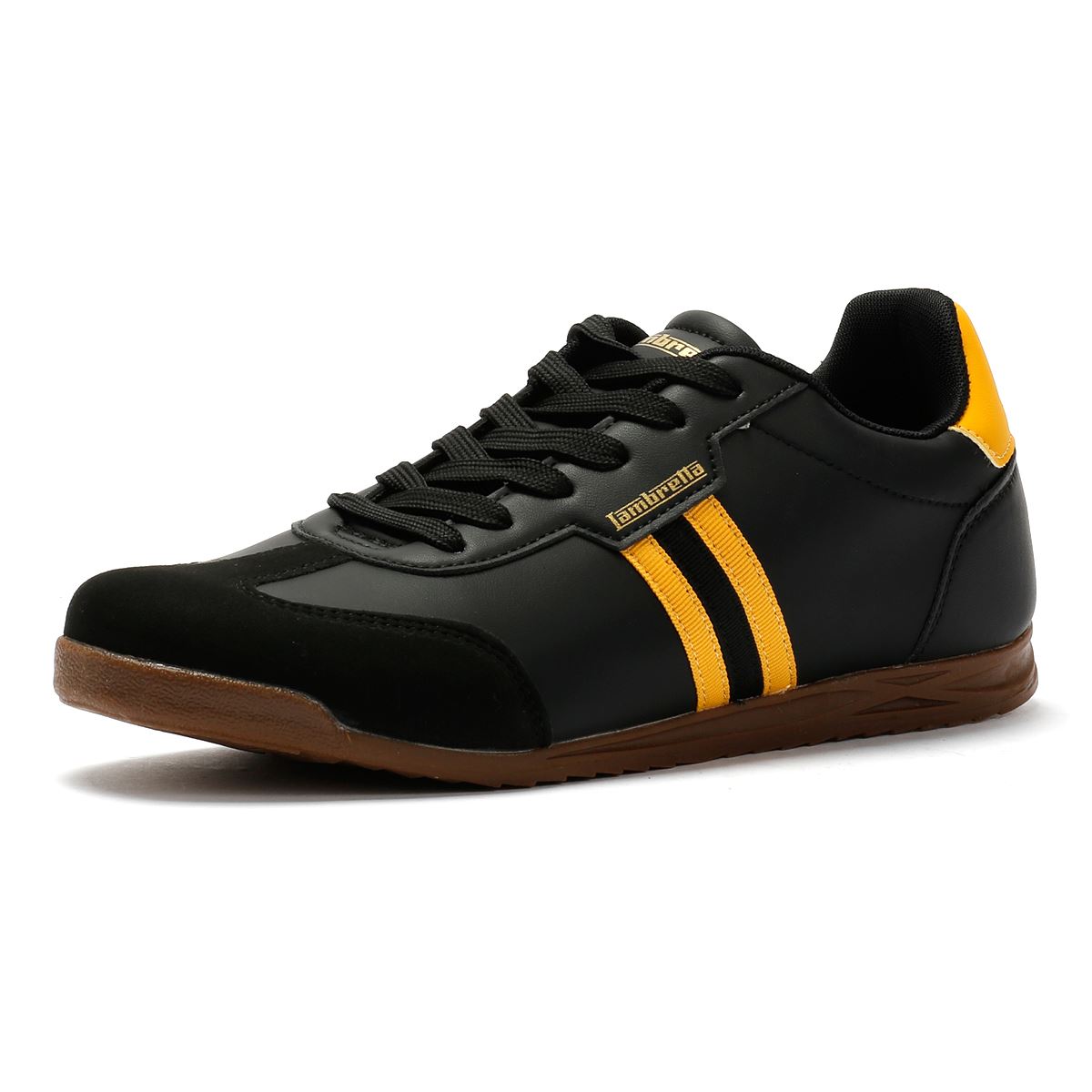 Lambretta Tackle Männer Schwarze Sneakers