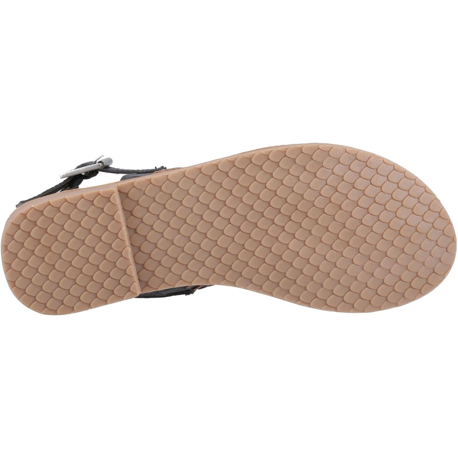 Hush Puppies Hadley Damen Sandalen Aus Schwarzem Leder