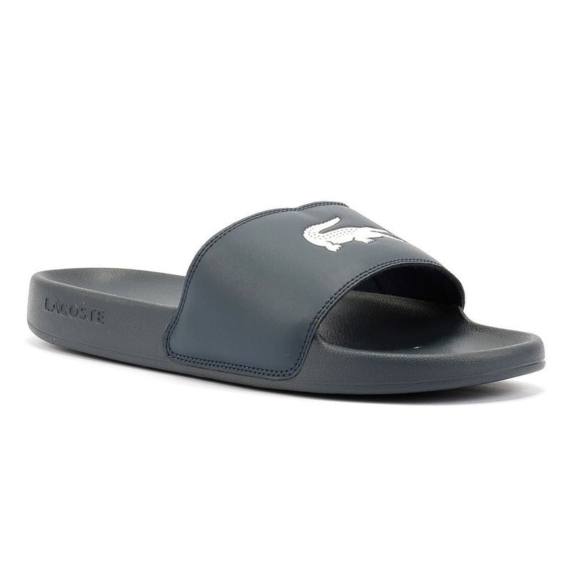 Lacoste Serve Slide 0.0 Herren Blaue Pantoletten