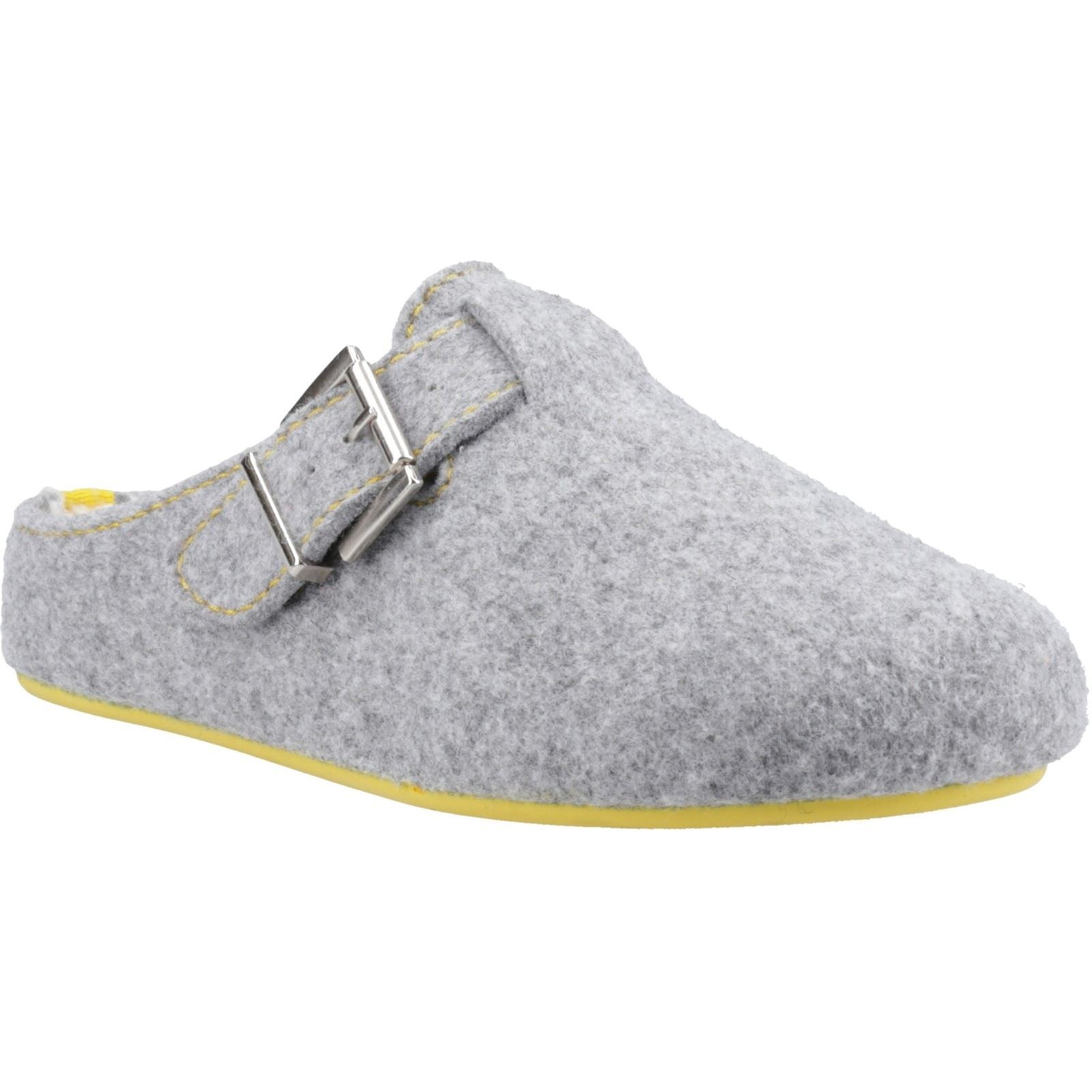 Hush Puppies Good 90% recyceltes RPET-Polyester Damen Hausschuhe in Grau