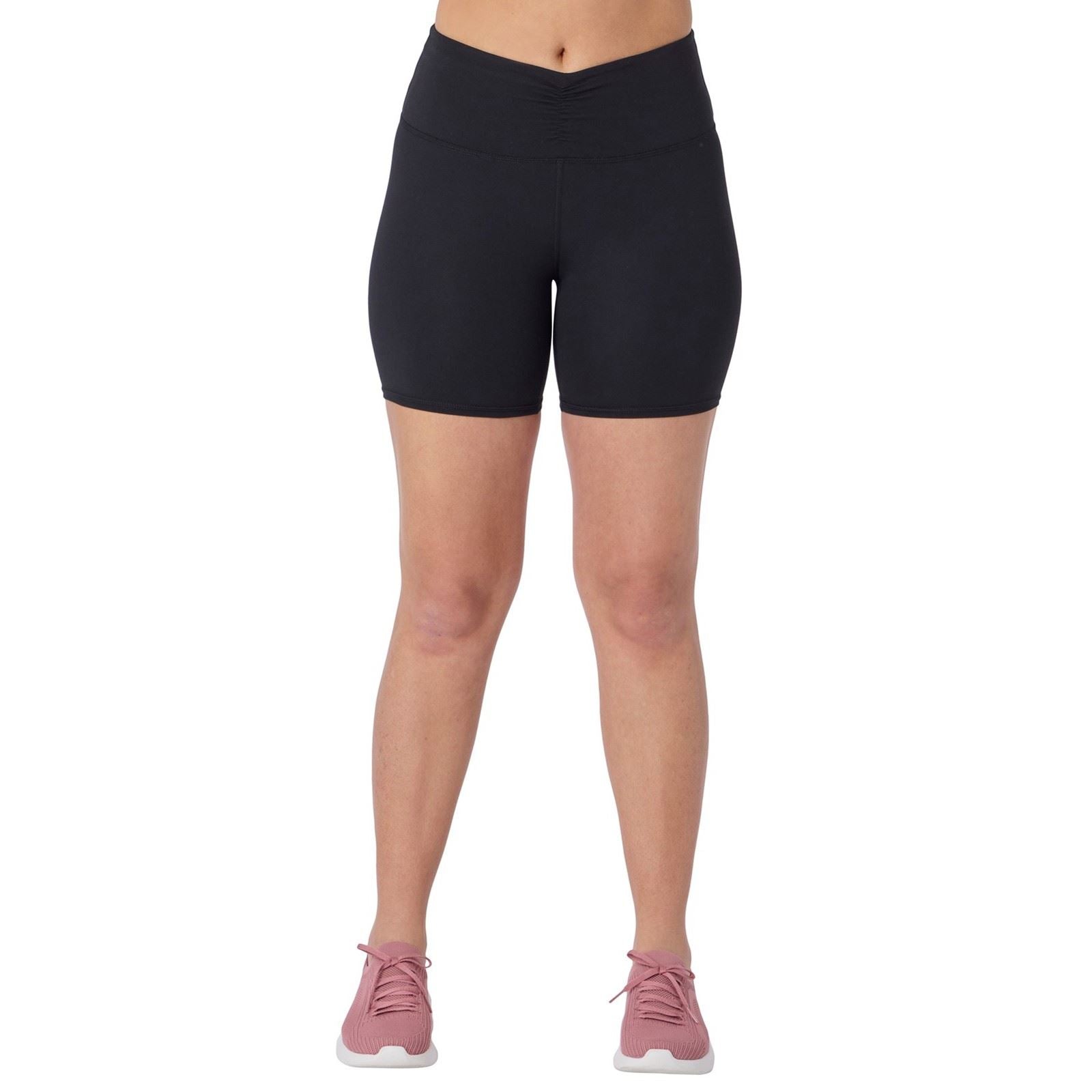Skechers Goflex Slim 6" Bike Short Polyester Damen Schwarze Sportshorts