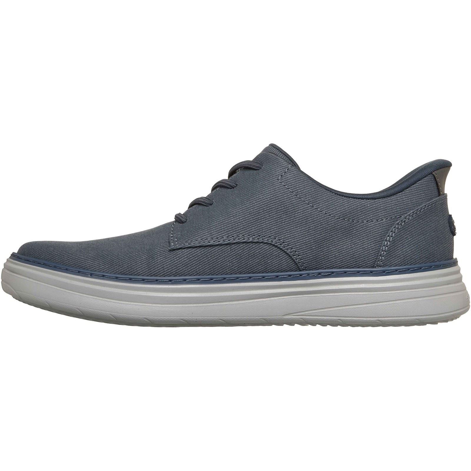 Skechers Hyland Justino Textile Herren Schuhe In Marineblau Mit Schnürung
