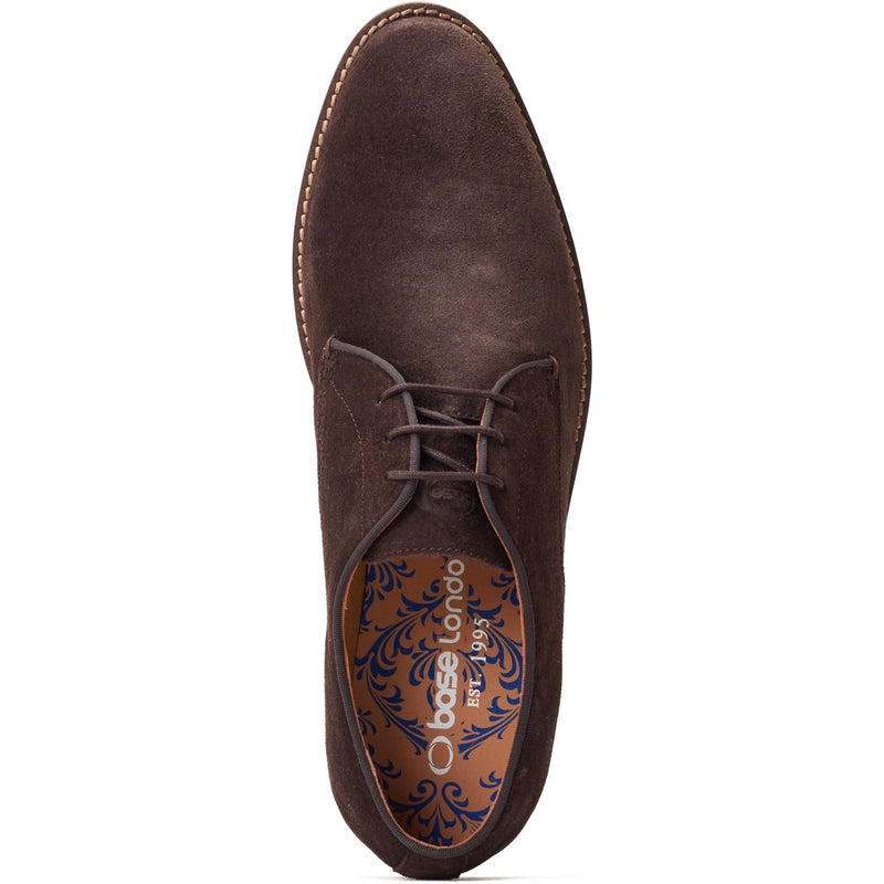 Base London Bronte Herren Oxford Schuhe Aus Dunkelbraunem Leder