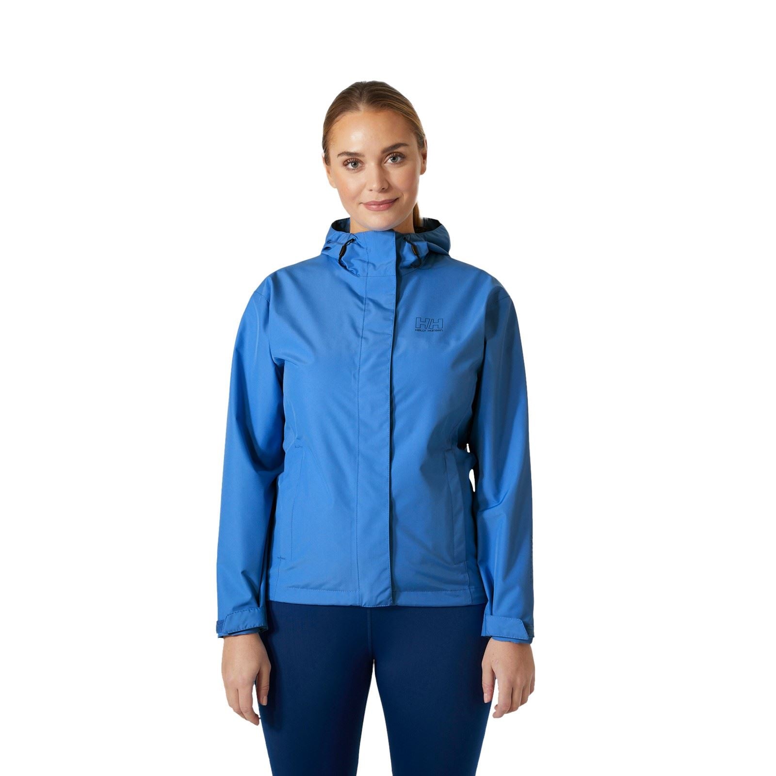 Helly Hansen Sport Seven J Damen Blaue Regenjacke