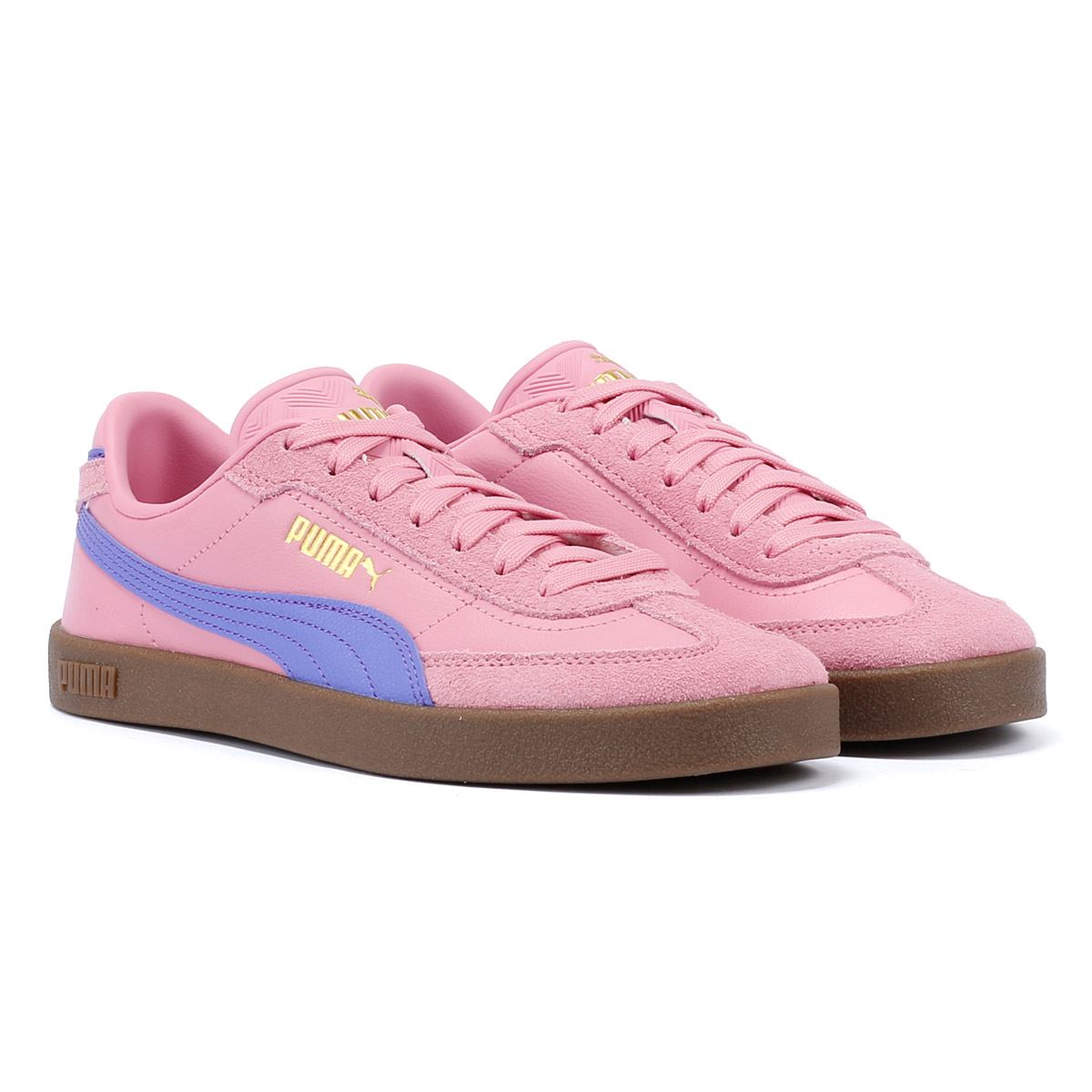 Puma Club II Era Damen Rosa/Lila Wildleder Turnschuhe