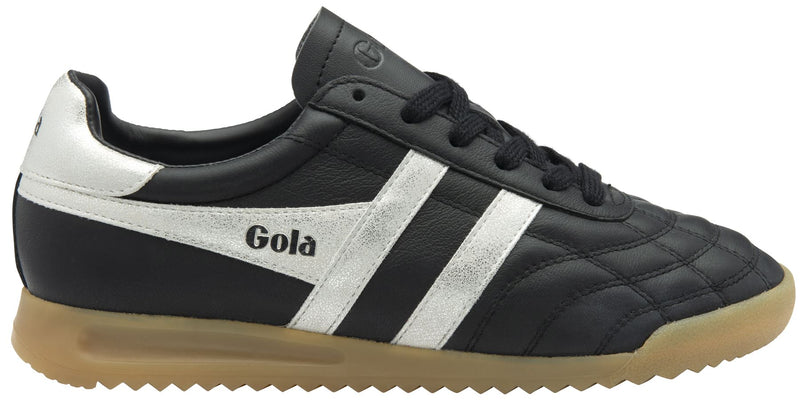 Gola Stadium Leder Damen Schwarze Sneaker
