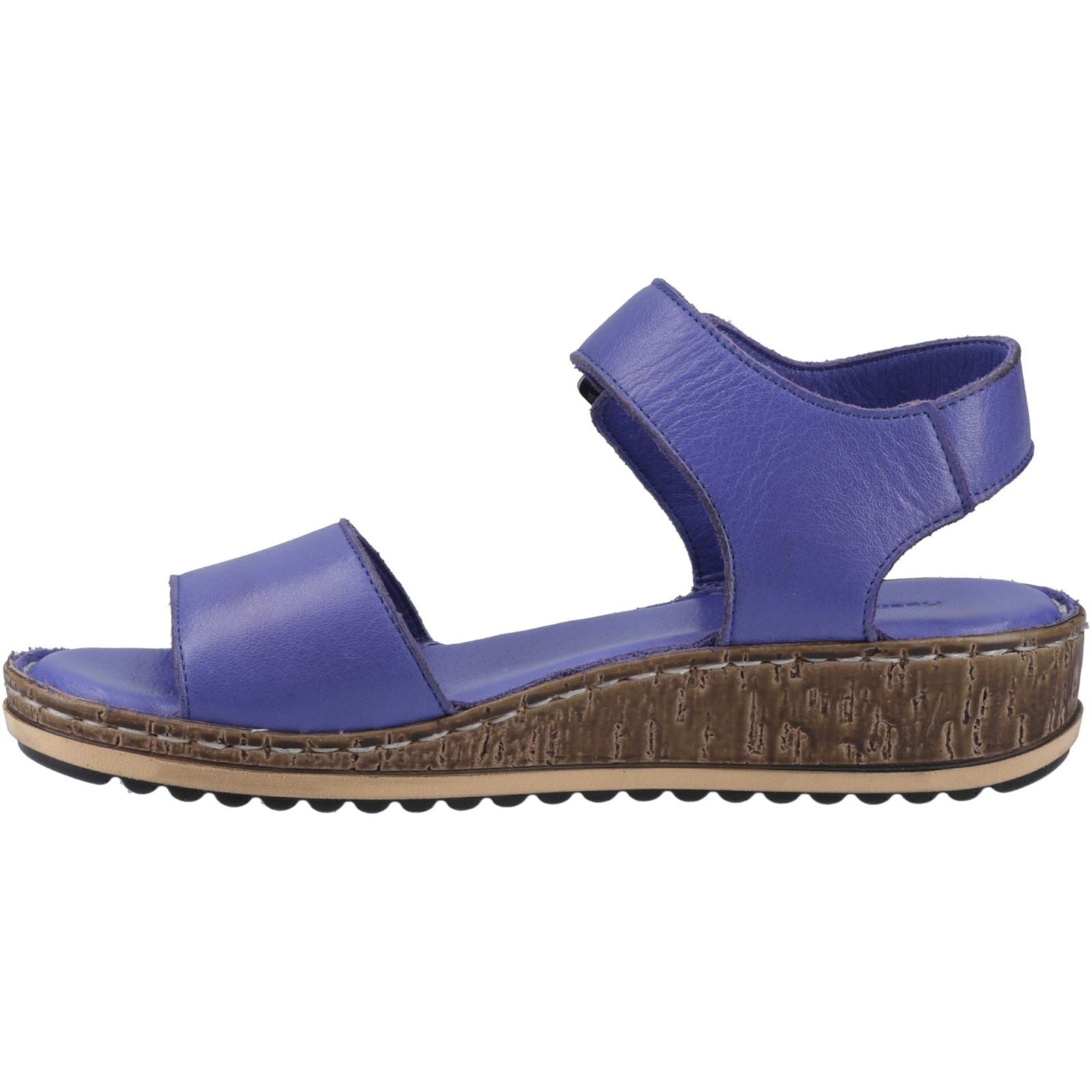 Hush Puppies Ellie Damen Sandalen Aus Leder In Indigoblau