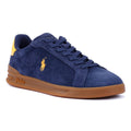 Ralph Lauren Heritage Court II Herren Sneaker Aus Blauem Wildleder