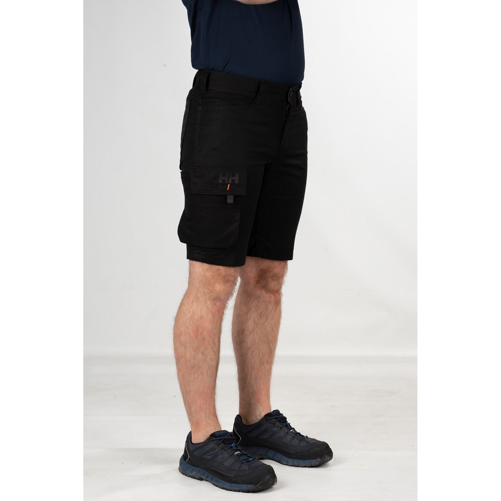 Helly Hansen Workwear Oxford Service Baumwoll Männer Schwarze Farbe Knie Lange Shorts