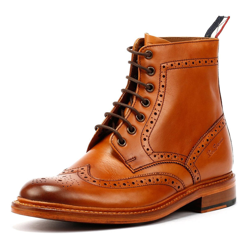 Ben Sherman Arthur Braune Herrenstiefel Aus Leder