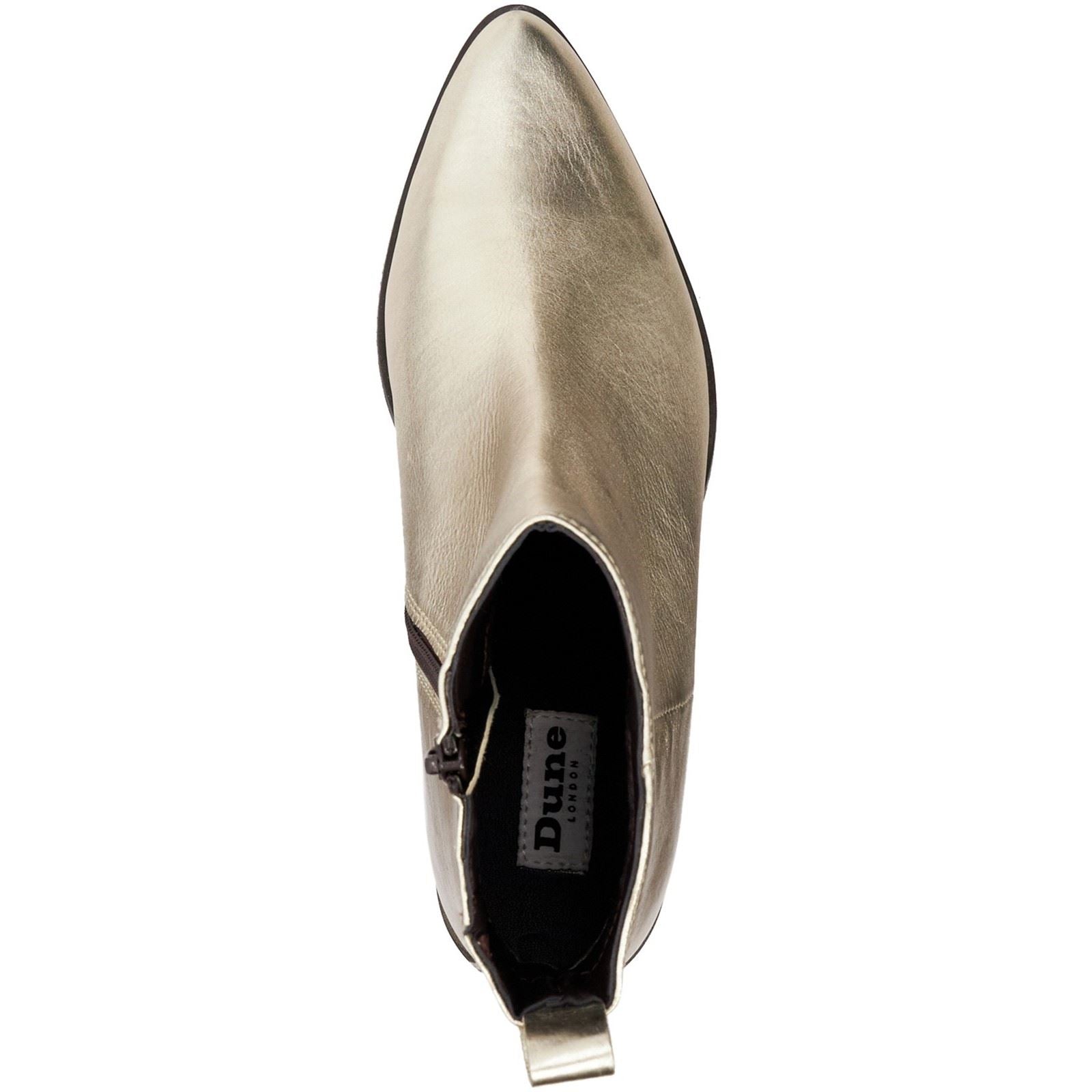 Dune Papz Leder Damen Gold Stiefel