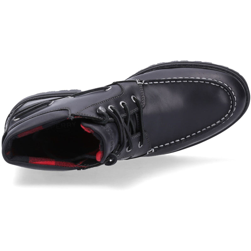 Sperry Authentic Original Lug Chukka Schwarze Farbe Herrenlederstiefel