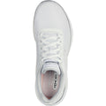 Skechers Flex Appeal 5.0 Uptake Textil Damen Sneaker In Weiß/Silber