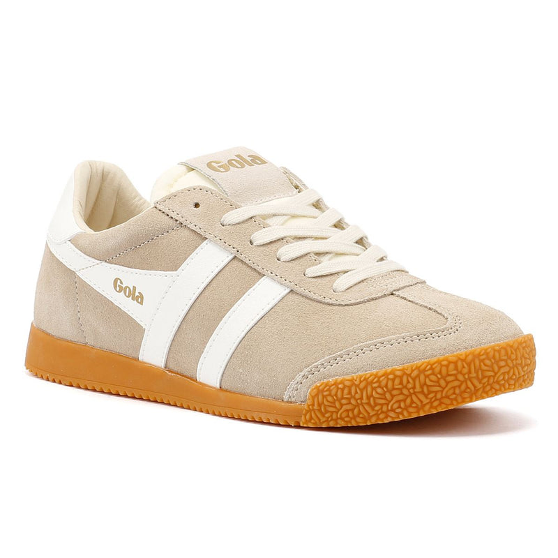 Gola Elan Damen Wildleder Turnschuhe In Beige