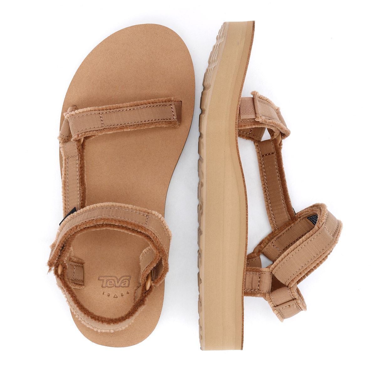 Teva Midform Universal Canvas Damen Sandalen In Beige