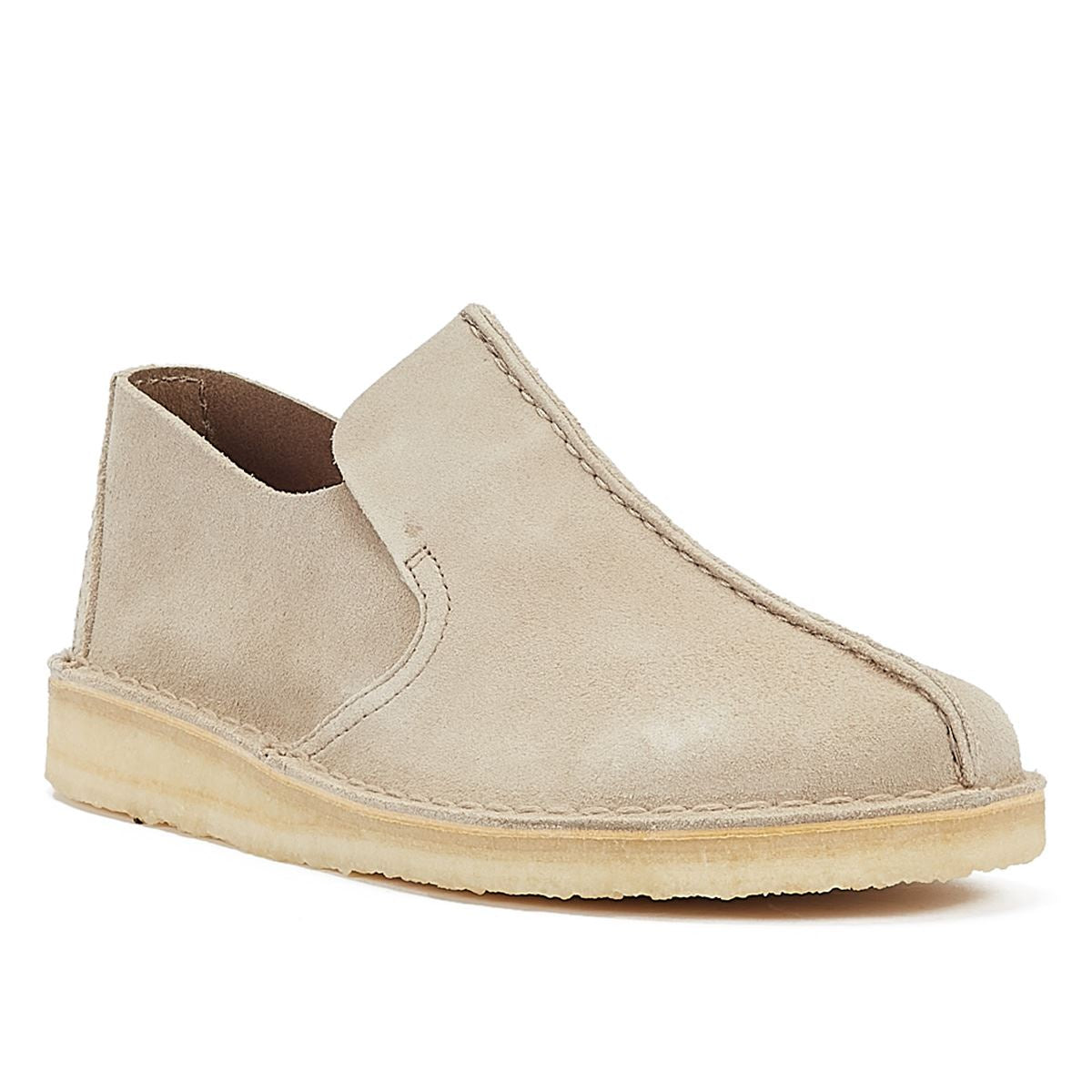 Clarks Originals Desert Mosier Herren-Wildleder-Mokassins In Sandfarben