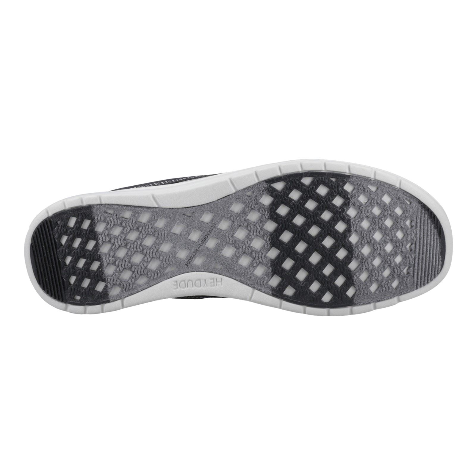 HEYDUDE Welsh Grip Classic Mesh Baumwollmischung Herrenschuhe In Schwarz/Sturmgrau