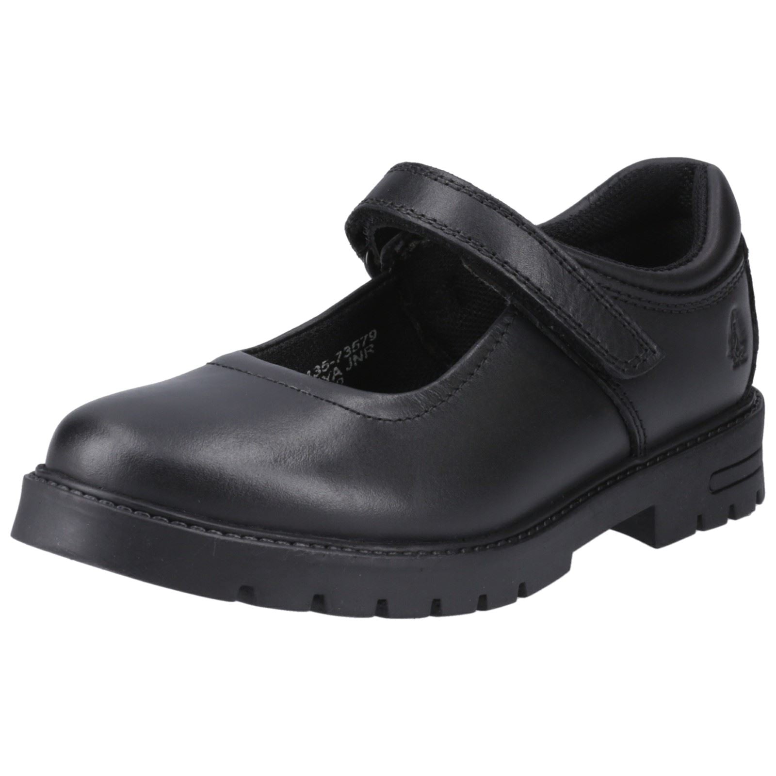 Hush Puppies Tanya Junior Mädchenschuhe Aus Schwarzem Leder