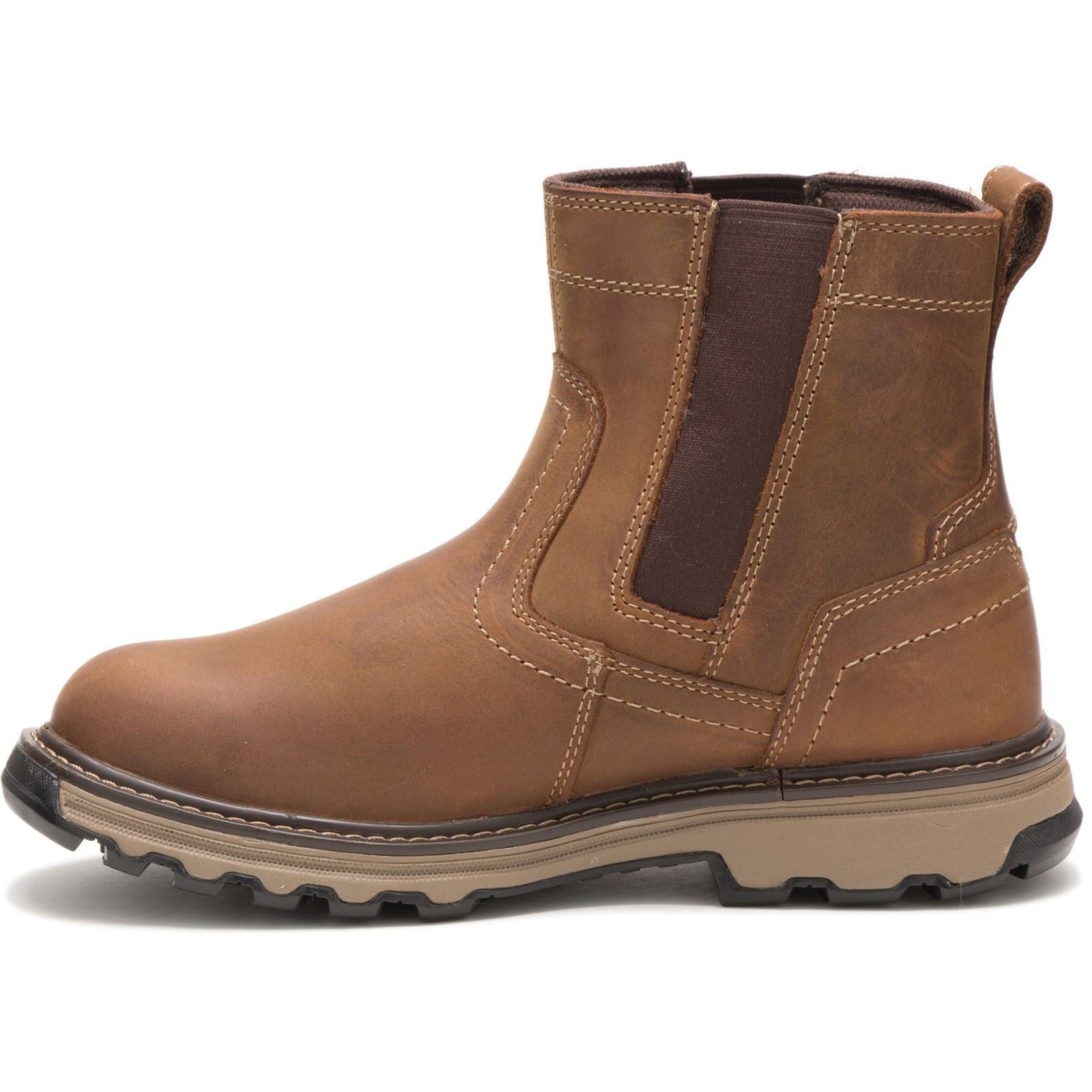 Caterpillar Pelton Leder Dunkelbeige Sicherheitsstiefel