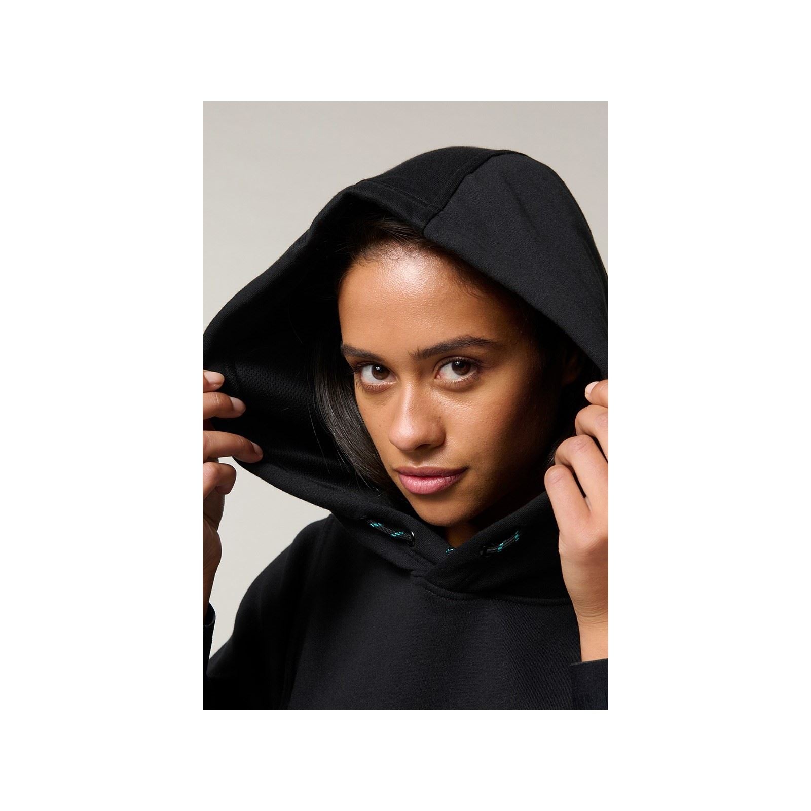 Hard Yakka Gladiator Baumwolle Damen Schwarz Kapuzenpullover