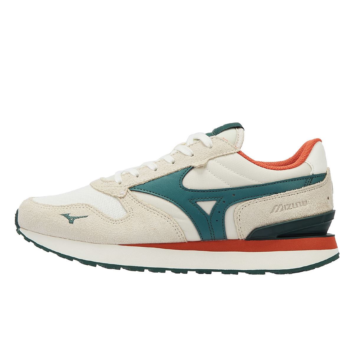 Mizuno MIZUNO RB87 Grün/Orangefarbene Veloursleder-Sneakers