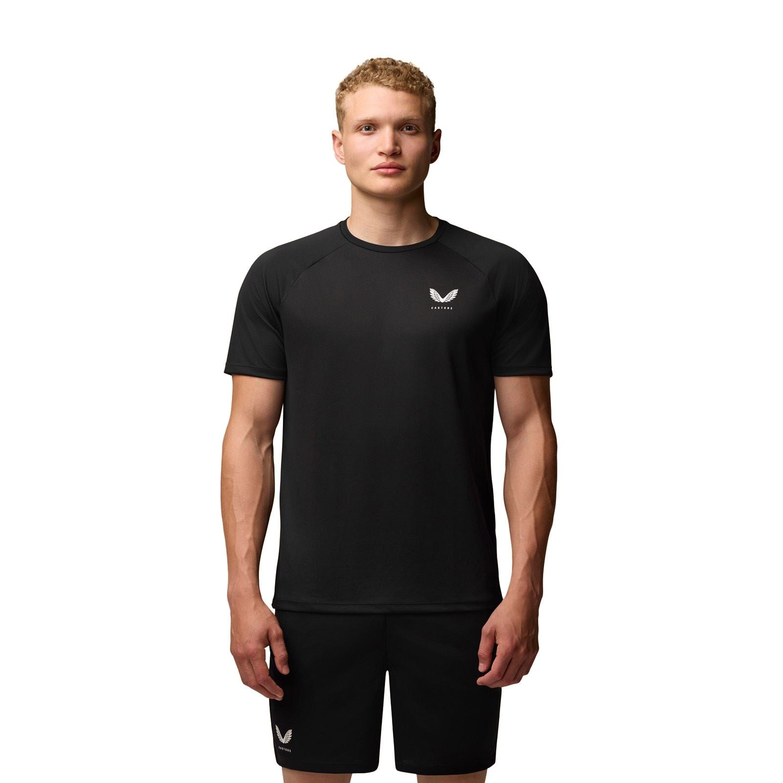 Castore Adapt Training T-Shirt Polyester Herren Schwarze Farbe Sport-T-Shirts