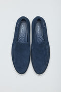 Ben Sherman Amarillo Herren Wildleder Mokassins In Blau