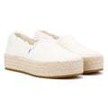 TOMS Valencia Canvas Damen Espadrilles In Weiß