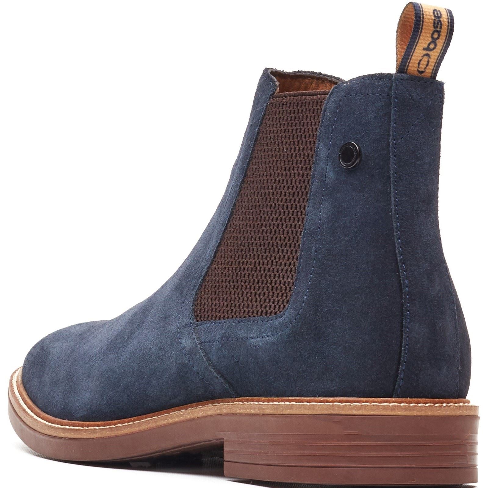 Base London Sussex Chelsea Boot Leder Herren Marine Stiefel
