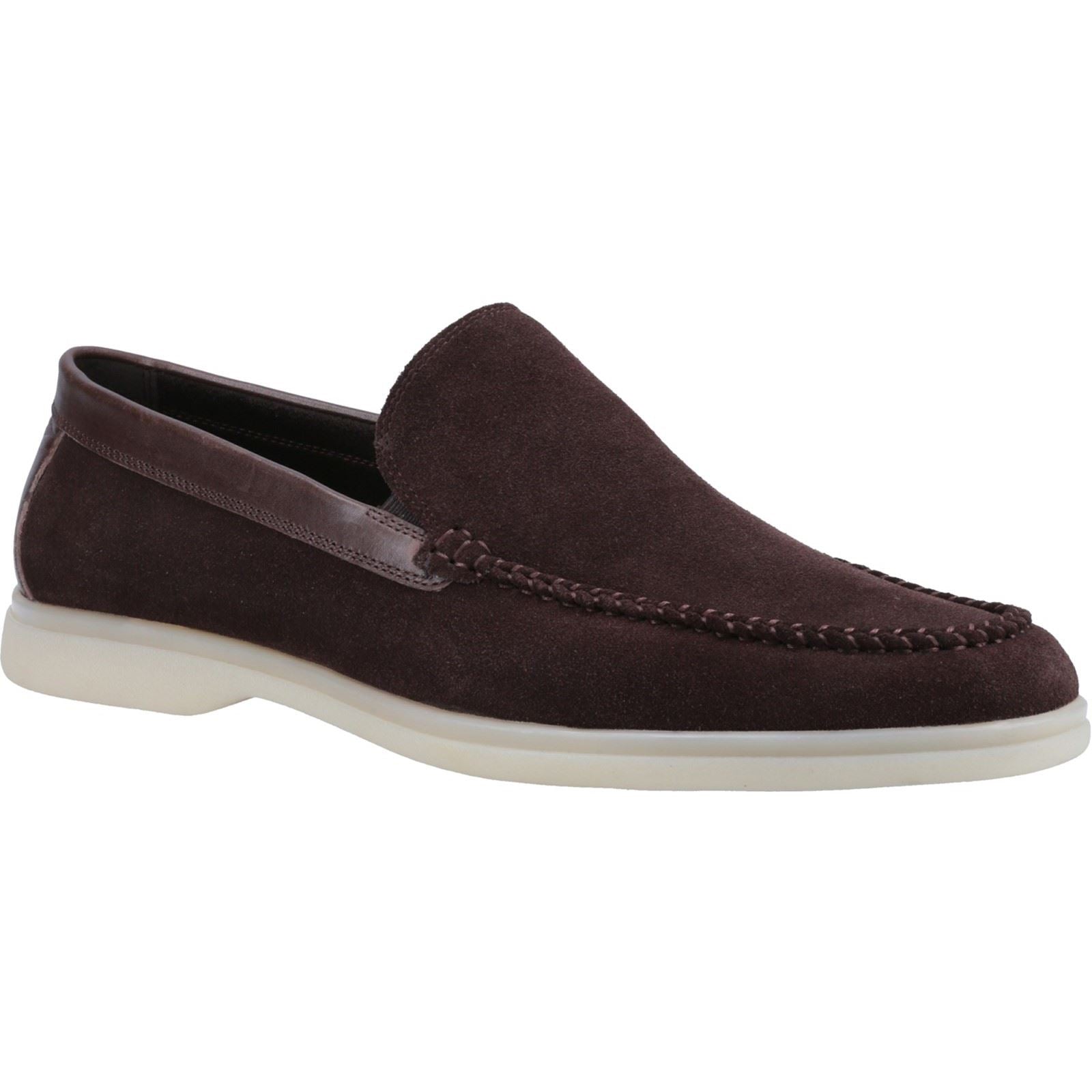 Hush Puppies Leon Wildleder Herren Braune Loafer