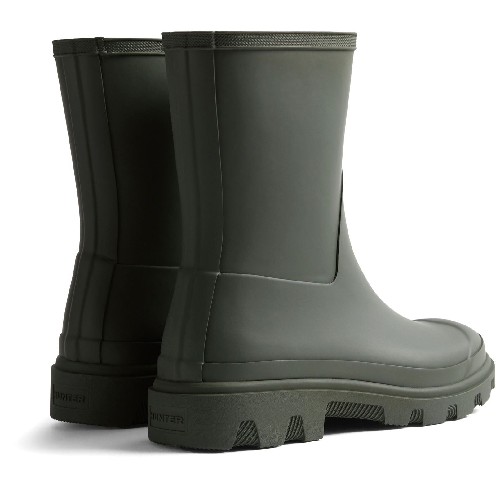 Hunter Downpour Short Boot Herren Gummistiefel In Dunkeloliv