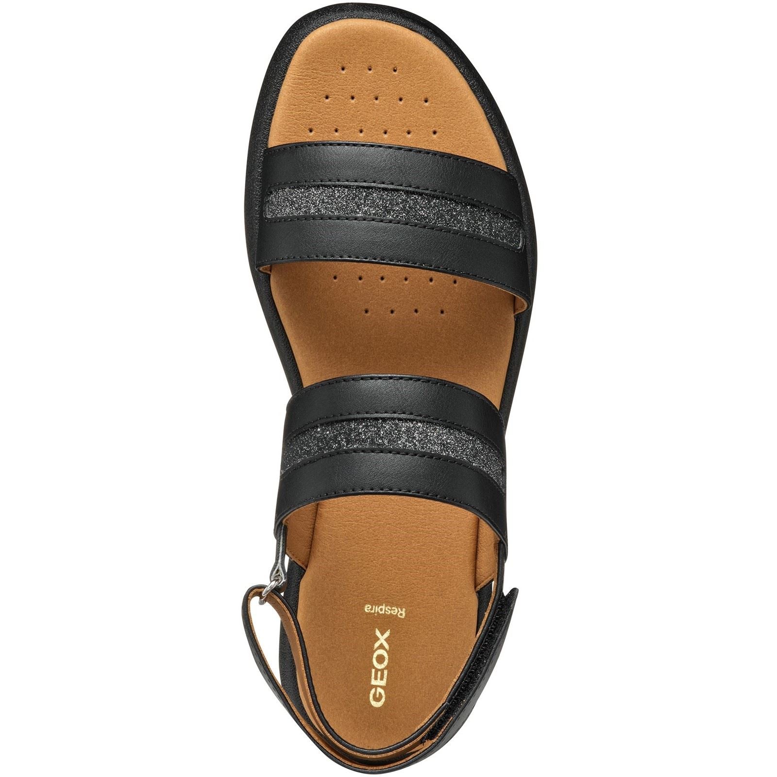 Geox D CAMALEI Damen Schwarze Farbe Sandalen