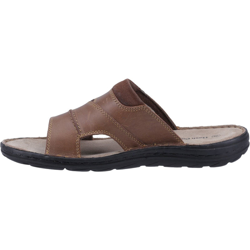 Hush Puppies Archer Herren Sandalen Aus Braunem Leder