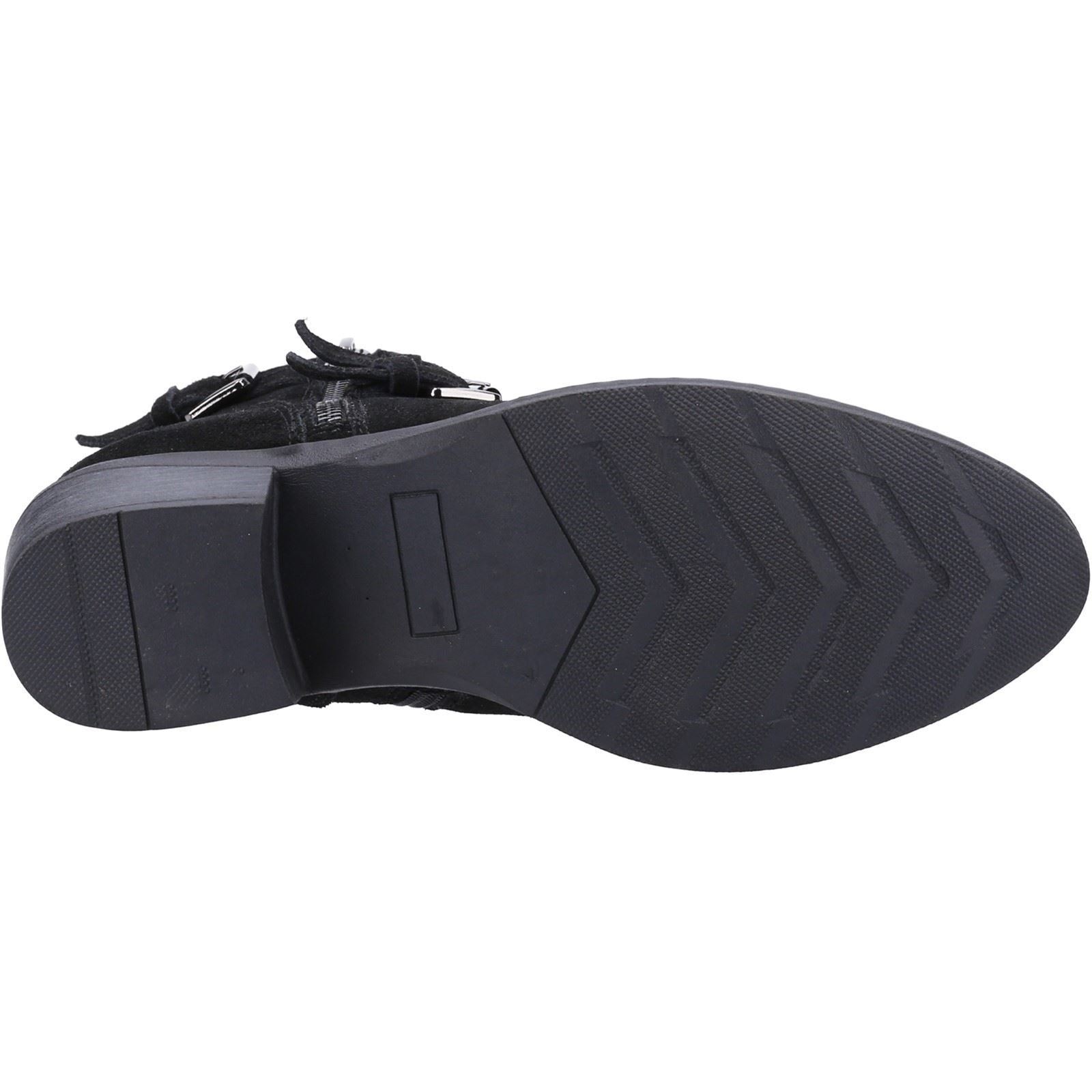 Hush Puppies Jenna Damenlederstiefel In Schwarz