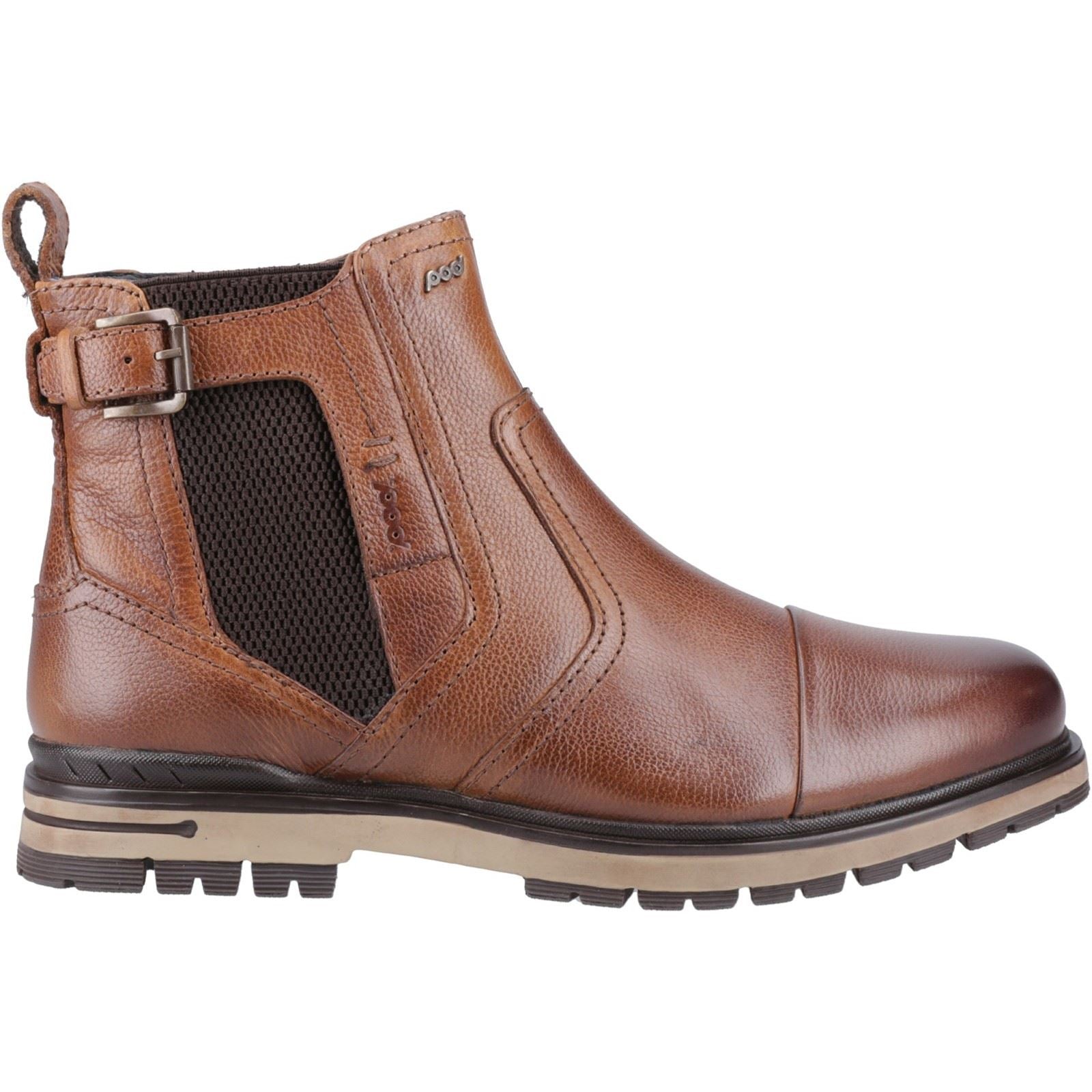 Pod Apollo Leder/Textil-Herrenstiefel In Braun