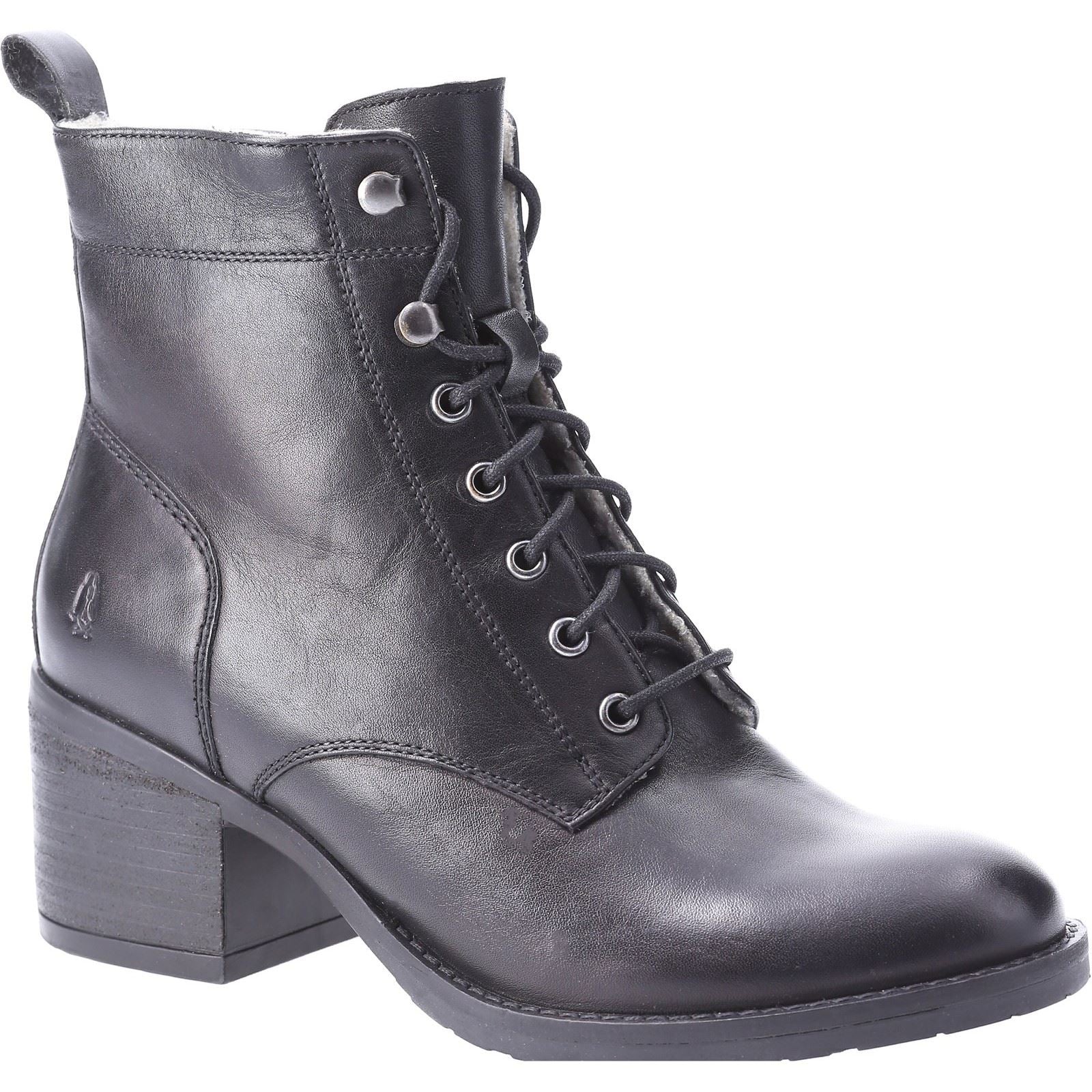 Hush Puppies Harriet Damenlederstiefel In Schwarz