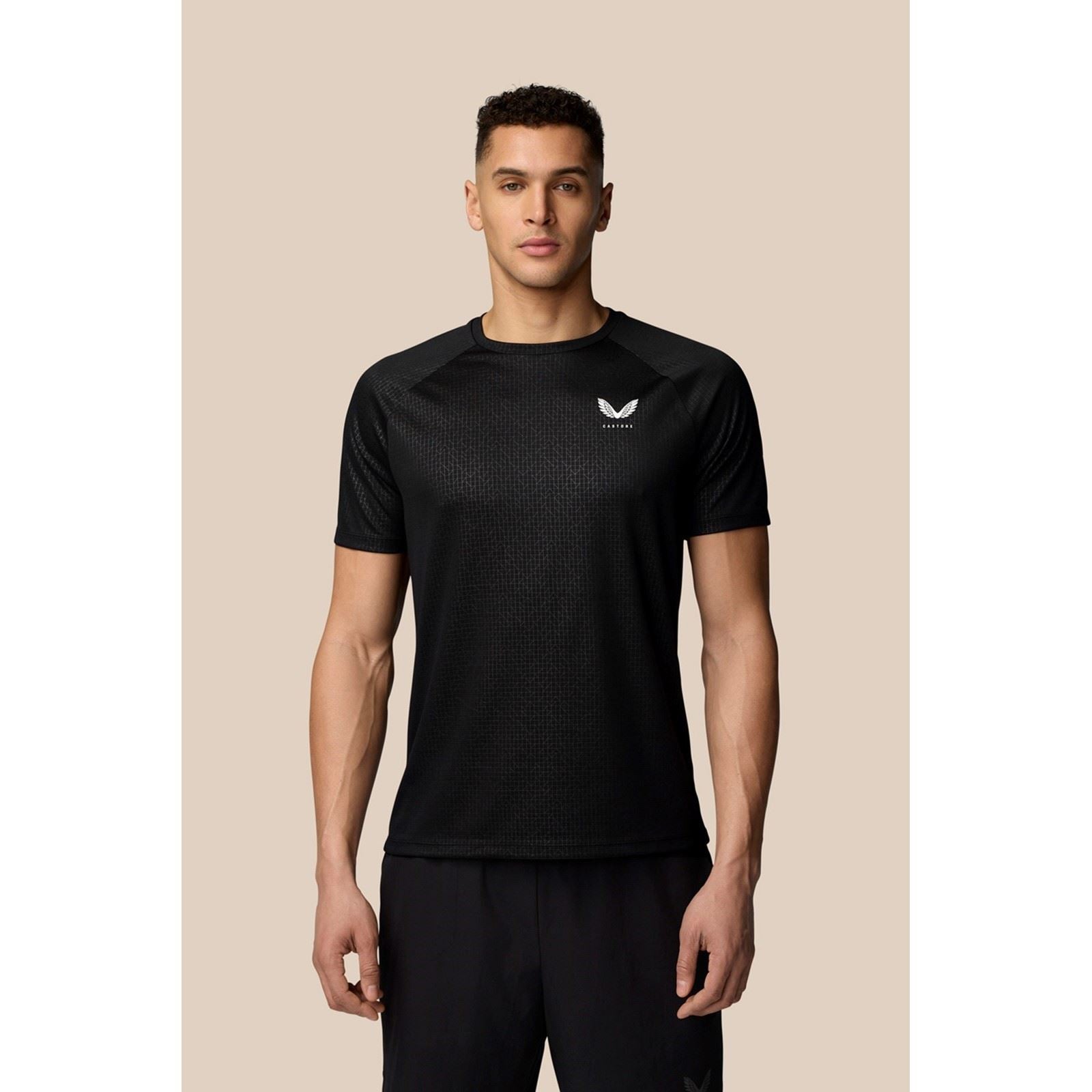 Castore Adapt T-Shirt Polyester Herren Schwarze Farbe Sport-T-Shirts