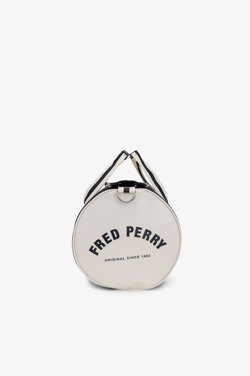 Fred Perry Classic Barrel Polyester Navy/Ecru Cross Bag