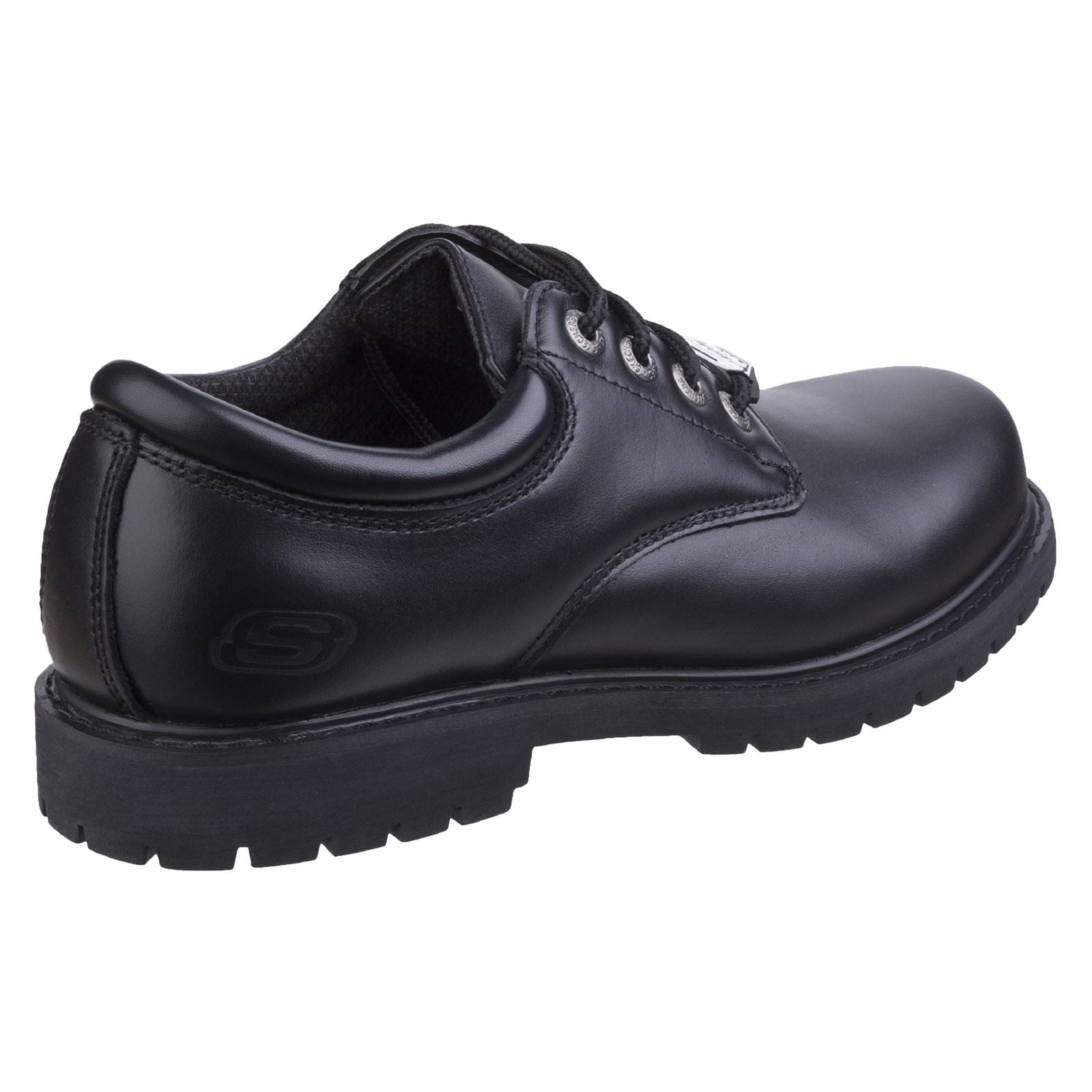 Skechers Workwear Cottonwood Elks Leder Herren Schwarze Sicherheitsschuhe