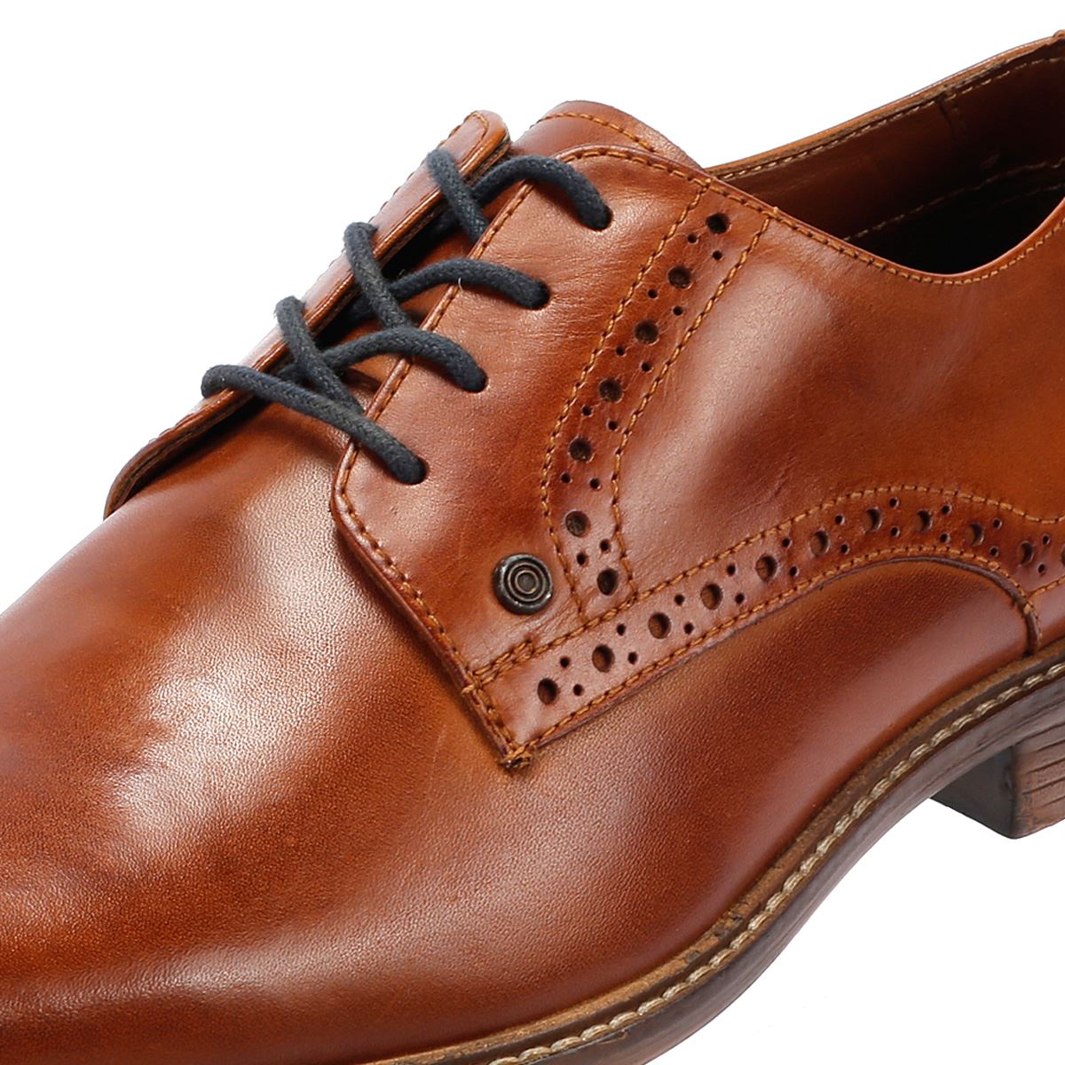 Lambretta Harvey Derby Herren-Schnürschuhe Aus Braunem Leder
